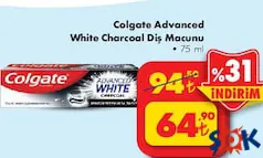 COLGATE ADVANCED WHİTE CHARCOAL DİŞ MACUNU 75 ML